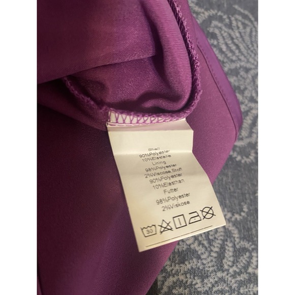 Sleeveless Purple One Shoulder Dress small Gown - Picture 9 of 9